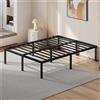 Yaheetech Struttura Letto Matrimoniale Metallo per Materasso 140 x 200 cm