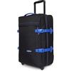 Eastpak Tranverz S Trolley Cabina 42L (51 x 32,5 x 24 cm), valigia bagaglio a mano con ruote, resistente e leggera, doppio scomparto, manico telescopico e TSA lock - KONTRAST BLACK BLUE