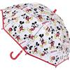 CERDÁ LIFE'S LITTLE MOMENTS- Paraguas Burbuja Manual de Mickey Mouse - Licencia Oficial Disney, Dibujos Animados, Color Rojo, Talla única (2400000614)