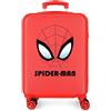 Marvel Disney Spiderman Authentic Valigia da Cabina, bagaglio a mano, realizzato in ABS, materiale resistente e leggero, quattro ruote doppie a rotazione multidirezionale, chiusura numerica, rosso,