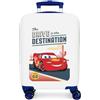 Disney Cars Destination Kinderkoffer Starres Seiten-Zahlenschloss 4 Räder Handgepäck ist aus ABS, einem starren und leichten Material. Von Joumma Bags., bianco, Taglia unica, Koffer 50
