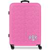 Reebok Chicago Medium Rosa Valigia 46x65x25 cm Rigido ABS Lucchetto a Combinazione Integrato 56L 4kg 4 Doppie Ruote di Joumma Bags