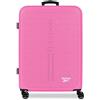 Reebok Boston Medium Rosa Valigia 46x65x25 cm Rigido ABS Lucchetto a Combinazione Integrato 56L 4kg 4 Doppie Ruote di Joumma Bags