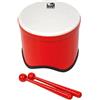 TOCA World Percussion Freestyle 2 Tom Tom (tamburo ottimale per drum circle, scuole e asili, in robusto materiale sintetico, diametro: 9,5, altezza: 8), rosso