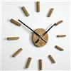 FLEXISTYLE Orologio da parete 3D fai da te, in legno di quercia, grande, 50-75 cm, 3D, design moderno, EKO, orologio da parete, decorazione per ufficio, soggiorno, camera da letto, articolo decorativo