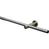 GARDINIA Set di bastoni per tende Sol, a 1 binario, set completo di stili con materiale di fissaggio, bastone per tende estensibile, Ø 16/19 mm, 120-210 cm, metallo, aspetto acciaio inox