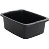 START Macchiavelli catino rettangolare nero. Bacinella in plastica di capacità 10L. Vaschetta multiuso misure 42 x 31 x 15,5 cm