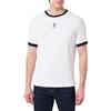Armani Exchange One Block Up, Neck/Sleeves And Embrodered Logo in Color Contrast T-Shirt, Bianco Sporco, XL Uomo