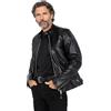 Schott NYC - Giacca Uomo, Nero (Schwarz Black), L
