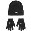 Nike Futura Ensemble Set Composto da berretto e guanti per bambini Black 4/7 anni