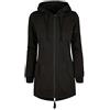 Build Your Brand Parka da Donna con Cerniera Felpa con Cappuccio