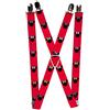 Buckle-Down Buckle Down - Bretelle - Donna Red Taglia unica