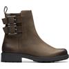 Clarks Orinoco2 Bay Womens Mole Grey Lea, 6