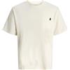 JACK & JONES Jjedover Slub Tee S Noos, Bianco Antico, L