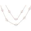 Bling Jewelry Moda Bianco Smalto Fiore Lungo Avvolgere Strato Placcato In Oro Di Cristallo Accento Stazione Catena Avvolgere Strato Clover Collana Per Le Donne 36 Pollici