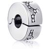 Yashuo Charm in argento Sterling 925 a forma di cuore con clip per braccialetti Pandora.