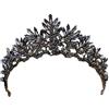 ifundom 1 Pc Princess Strass Gioielli Per Black Tiara Crown. Spettacolo Di Strass Per Le Spose Corona Gotica Corone Della Regina Cattiva Per Le Donne Cristallo Da Donna Diavolo