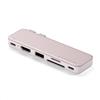 SATECHI Snap Hub USB C 6 in 2 per MacBook Neo, Ricarica 45W, Rosa Pastello