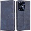 RankOne Cover per Realme C55 / Realme Narzo N55 (6.72 Inches), Custodia Flip Pelle Portafoglio, Magnetica Libro Bumper Cover Case - Blu