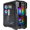 Cooler Master HAF 700 PC Case Full-Tower, Compatibile E-ATX, 5 Ventole,Staffa Radiatore Girevole,Raffreddamento Alto Flusso,Pannello Laterale TG,Design Senza Attrezzi,Controller ARGB,Grigio Titanio