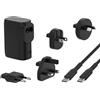 Belkin BoostCharge Caricabatteria da parete ibrido 25W + power bank 5000mAh, doppio batteria portatile con porte USB-C PD 3.0 e USB-A, ideale per i viaggi