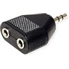 Value 3.5mm Adapter, 1x 3.5mm M to 2x 3.5mm F cavo audio