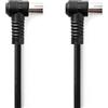 NEDIS Cavo coassiale | spina IEC (Coax) | presa IEC (Coax) | nichelato | 75 Ohm | 4 schermature | 3.00 m | rotondo | PVC | nero | sacchetto di plastica