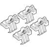 Lampa Nordrive N21103 103 Attacchi Kit su Misura per Fiat 500L 09/12>05/17/Fiat 500L Cross 06/17>/Fiat 500L Living 07/13>05/17/Fiat 500L Trekking 11/13>05/17/Fiat 500L Wagon 06/17>03/21, Confezioni da 4