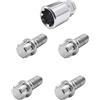 Simoni Racing BRA/40 Kit 4 Bulloni Antifurto - Bulloni antifurto per Ruote Chiave 19 M14x1.5 Lunghezza 25 mm