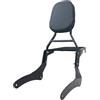 Generic YHMOTO, Portapacchi per schienale passeggero con griglia porta bagagli, per moto (nero)