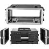 StarTech Custodie rack 4U - Valigette per rack - Profondità interna di 46,8 cm - Robuste, realizzate in plastica ABS - Chiusure a rotella integrate - Pannelli frontali e posteriori rimovibili - Adatte per amplificatori e controller