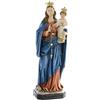 Generico ArteSacraCaravaggio Statua della Madonna del Rosario cm 57 (22,44 inches), in marmo resina, per interni ed esterni, decorata a mano, produzione artigianale italiana
