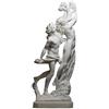 greekartshop Apollo & Daphne Bernini - Statua greca nuda in marmo, 28 cm, colore: Bianco
