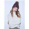 LIU JO SPA 2F6008 BEANIE TRECCE PON PON LIU-JO, TESTA DI MORO