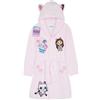 Get Trend Vestaglia Bambina e Adolescenti, Pile Accappatoio con Cappuccio, Carino Abbigliamento da Casa Regali per Lei