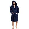 CityComfort Accappatoio da uomo con collo a scialle o con cappuccio in pile super soffice, comodo indumento per il relax per adulti e adolescenti - Regali per lui, 3XL