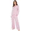 Hello Kitty Sanrio Pigiama Donna, Adolescenti e Ragazza, Kuromi Pigiami Abbigliamento da Casa, Kawaii Anime Regali per Lei (Rosa Hello Kitty, 2XL)