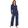 Disney Stitch Pigiama Donna e Adolescenti, Set da 2 Pezzi, Carino Abbigliamento da Casa con Tasche Laterali, Regali per Lei (2XL, Blu Stitch)