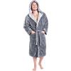 CityComfort Accappatoio Uomo con Cappuccio, Vestaglia in Pile Morbido, Abbigliamento Uomo per Adulti, Ragazzi