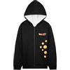 Dragon Ball Z Felpa con Cappuccio Ragazzo Adolescenti 9-16 Anni, Sherpa Pile Felpa Zip Bambino, Anime Regali Bambini (13-14 Anni, Nero Dragon Ball)