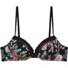 YAMAMAY - Reggiseno Push-up con Ferretto, Stampato, Linea Bouquet, Donna, 1B
