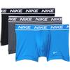Nike Biancheria Intima da Uomo per Tutto Il Giorno Micro Stretch (Confezione da 3), Foto Blu/Grigio Ferro/Nero, Small