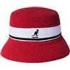 Kangol - Cappello alla Pescatora Ripiegabile Bermuda Stripe Bucket - Size M - Rouge