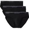 2(X)IST Cotton Stretch No Show Brief 3-Pack Boxer Uomo (Pacco da 3)
