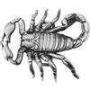 Fachoice Fibbia da cintura da cowboy in scorpione argento per uomini antichi Scorpione fibbia animale tribale egiziano gioielli per uomo