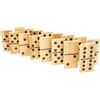 TP Toys FSC - Gioco di Domino gigante in legno, 28 pezzi, per interni ed esterni, da 3 anni, gioco da tavolo familiare, formato XXL, per bambini e adulti, Wood
