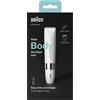 Braun Mini Rifinitore Corpo BS1000, Rifinitore Elettrico Corpo Uomo E Donna, Bianco