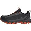 adidas Uomo Terrex Rockadia Hiking Shoes, Carbon/Core Black/Semi Impact Orange, 42 2/3 EU