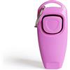 SEIWEI 2 in 1 - Clicker e fischietti per cani, gatti, rosa, 1 pezzo
