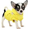 LOPHIPETS - Felpe con cappuccio in cotone per cani di piccola taglia, chihuahua, capi di abbigliamento per cuccioli di piccola taglia, cappotto per il freddo, giallo, XXS